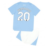 Manchester City Bernardo Silva #20 Domáci Detský futbalový dres 2023-24 Krátky Rukáv (+ trenírky)
